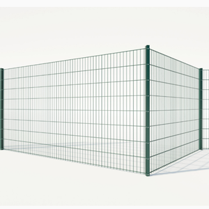 Malla de Alambre de Hierro <span class=keywords><strong>Verja</strong></span> De Ciclon Sostenible, Paneles de Malla Metálica, Valla 3D Verde para Casa - Product Image 1