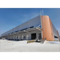 Almacén Logístico de Cadena de Frío con Estructura de Acero Prefabricada - Edificio de Gran Envergadura para Mariscos, Alimentos Congelados, Taller, Garaje, Nave