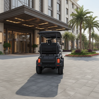 Voiturette de golf électrique personnalisée à bas prix, 4 places, homologuée pour la route, avec pare-brise pliable pour le terrain de golf