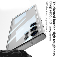 Étui de téléphone portable de haute qualité transparent en TPU+PC ultra-fin résistant aux chocs compatible NFC pour S23 Ultra S24 Ultra