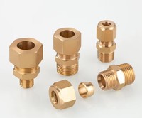 Semua tembaga tebal kawat luar tembaga tabung kompresi fitting dipoles tekanan tinggi tersedia dalam beberapa ukuran 6mm ~ 20mm