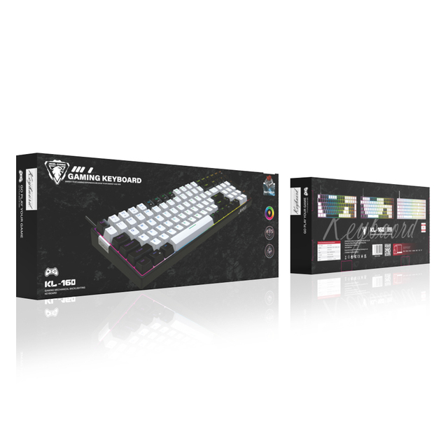 OEM ODM Custom Logo 100 Keys Wired Mechanical Gaming Keyboard Rainbow Lighting Pc Gaming Keyboard for Computer