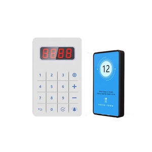 Có thể thay thế logo 20 bồi bàn hàng đợi gọi Buzzers cafe không dây Coaster phân trang beeper hệ thống rung cuộc gọi máy nhắn tin nhà hàng - Product Image 1