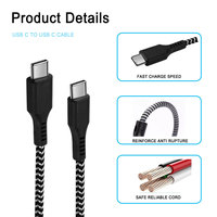 Kabel pengisi daya USB C Tipe C, kabel ponsel tipe C harga pabrik