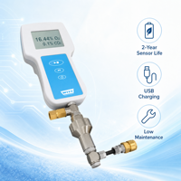 Détecteur d'oxygène OXYBABY O2CO2/O2 avec alarme lumineuse et faible précision