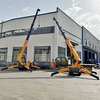 Mini-grue pliable multifonctionnelle sur chenilles et araignée de 3/2/1 tonne avec hauteur de levage de 1 à 40 m et garantie de 6 mois à vendre