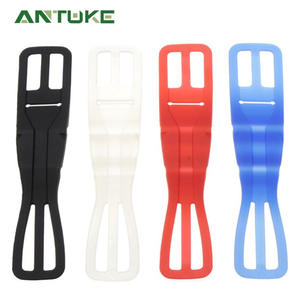 Soporte para teléfono de bicicleta con correa de silicona para montar en bicicleta con iPhone, blanco, rojo, azul - Product Image 3