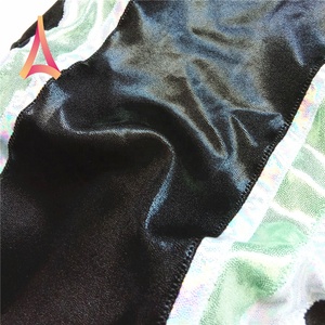 Shiny Spandex Mystique <strong>Black</strong> Bodice Rhinestone <strong>Girls</strong> Gymnastics Practice <strong>Leotards</strong> - Product Image 4