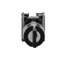 Interruptor de Llave Selector, Harmony XB4, Metal, Negro, 22mm, Llave 455, 3 Posiciones, Retención, 2 NO
