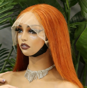 FH #350 Colored Straight Human Hair <b>Bob</b> <b>Wigs</b> 13x4 Transparent Lace Frontal Vietnamese Hair Short <b>Wig</b> - Product Image 5