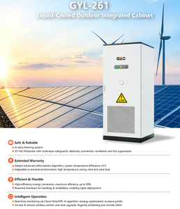Armadio di accumulo energetico con batteria LiFePO4 raffreddata a liquido ad alta tensione 261kWh 125kW per smorzamento di picco - Product Image 2