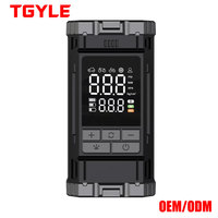 Compresseur d'air portable 7,4 V avec manomètre numérique et écran LED, monocylindre, pour voiture, vélo, ballon