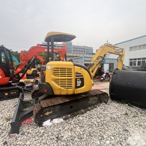 Miniexcavadora Komatsu PC50MR <span class=keywords><strong>de</strong></span> <span class=keywords><strong>Segunda</strong></span> <span class=keywords><strong>Mano</strong></span> con Pocas Horas <span class=keywords><strong>de</strong></span> Trabajo, 5t, con Orugas Hidráulicas <span class=keywords><strong>de</strong></span> Goma Duraderas para Agricultura - Product Image 1