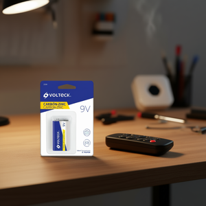 Batería de Carbono-Zinc Volteck 9V ZI-9V para Electrónica de Consumo, Paquete Blister de Calidad Premium con Energía de Larga Duración - Product Image 2