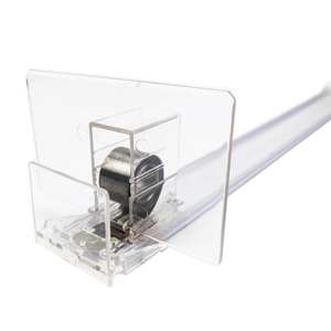 Empujador de estante de supermercado y sistema divisor Empujador de estante Trabajo de riel con empujador - Product Image 4