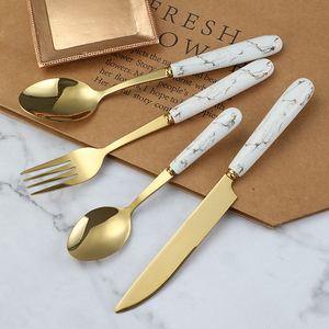 Modern Luxury Nordic Stainless Steel Flatware Set <b>Mirror</b> Green Ceramic Handle for Family Kitchen Party Use Restaurant Quality - Product Image 6