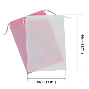 Sacchetto Portascarpe da Viaggio Riutilizzabile in Tessuto Non Tessuto con Coulisse, Ecologico, per la Conservazione e la Protezione dalla Polvere - Vendita all'Ingrosso - Product Image 2