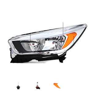 Phare avant de voiture halogène avec feux de jour à LED pour Ford Escape 2017 2018 2019 - Product Image 1