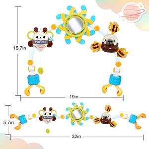 Mainan seluler tempat tidur bayi, mainan sensorik bayi, bel samping tempat tidur, mainan gantung untuk anak-anak - Product Image 6