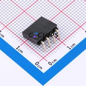 FH2.54-06-04PWD Pin Socket Bent Lead Through Hole,P=2.54mm Connector 1x4P 2.54mm Square Hole Right Angle Insert - Product Image 2