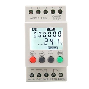 Protector de Secuencia de Fase JVR JVR800-2, Relé de CA de 380V para Sistemas Trifásicos, Protección Contra Sobretensión y Baja Tensión - Product Image 2