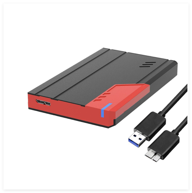 New Aluminum 2.5inch USB3.0 SATA HDD Box Hard Drive External HDD/SSD Enclosure Type C Tool Free High Speed 5Gbps for SSD to 6TB
