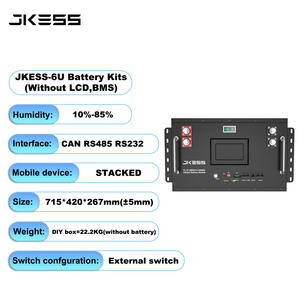 ערכת סוללות JKESS Lifepo4 2026 51.2V 15kWh 16S 6U  ערכת הרכבה עצמית עם BMS JK V19 מובנה 200A לתאים 280Ah/314Ah במלאי באיחוד האירופי משלוח מהיר - Product Image 3