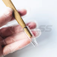 XY GLASS En gros Embouts en verre pour rouler avec trou central 12mm 10mm 9mm 8mm, Tube filtre spiralé cylindrique pour cigarettes