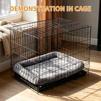 Nouveau lit pour animaux de compagnie en peluche rectangulaire mignon, respirant et chaud, couleur unie, pour l'hiver, pour chats et chiens