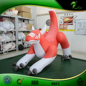 The best red color inflatable dragon, vinyl dragon toys ride on bouncy inflatable toy