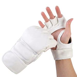 Guantes de Entrenamiento de Artes Marciales y Boxeo Unisex, Ajustables con Cierre de Velcro, de Cuero Sintético Impermeable, Profesionales - Product Image 6