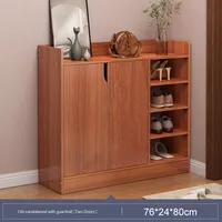 Nouvelle armoire à chaussures moderne de style chaud pour le couloir d'entrée de la maison support de rangement en bois économique pour les petits appartements