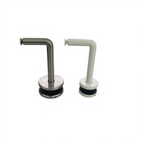 Support de main courante en verre de type L en acier inoxydable 316 de 38 mm de diamètre, usiné CNC, résistant à la rouille, pour balcon et escalier, à monter soi-même