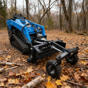 Mesin Diesel Tipe Baru Epa Euro 5 V1000 Mini Skid Steer harley Rake  Skid Steer Powerbox Rake untuk Dijual - Product Image 1