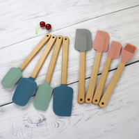 Accessoires de cuisine portables, grattoir de cuisson en silicone, spatules à mélanger multifonctions pour poêle antiadhésive