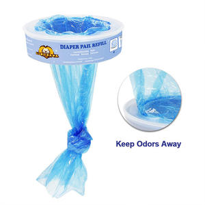 Recambio de bolsa de basura transparente universal Lionpapa de 7.5m para cubo de pañales, de un solo uso. - Product Image 3