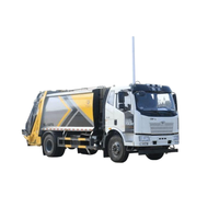 Promotion Spéciale Camion Compacteur à Ordures FAW J6 4X2 15 Mètres Cubes à Chargement Arrière, Taux de Compression Élevé, Camion de Collecte des Déchets Sanitaires