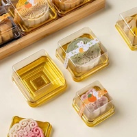 Boîtes d'emballage en plastique pour gâteaux de lune 50g 75g 100g 125g, boîtes de rangement alimentaire pour gâteaux