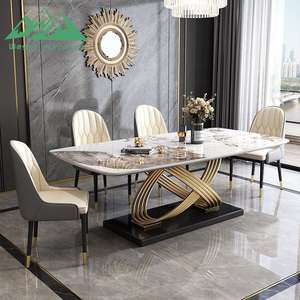 Tavolo da Pranzo Rettangolare Elegante in Stile Nordico Wayon per Arredamento di Residenze di Lusso - Product Image 6