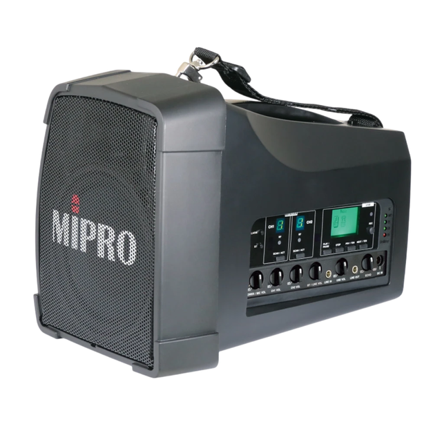 MIPRO Advanced Dual Channel Personal PA System As A Class D Amplifier Wireless Megaphone For Multi Speaker Event PA System