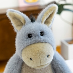 Animale emozionale Cross-Border Shun Donkey Doll & Panda rosso piumino in cotone PP fodera in maglia imbottita regalo di compleanno per bambini - Product Image 3