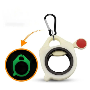 Organizador de bridas para cables, soporte de bridas de plástico fluorescente para almacenamiento, portátil, estable, 38mm de diámetro, anillo, llavero, piezas de herramientas de almacenamiento - Product Image 2