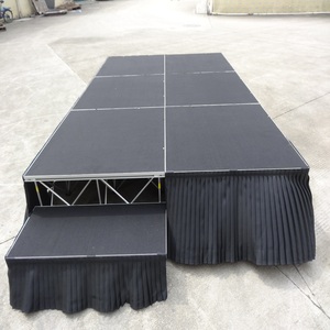 Escenario portátil plegable de aluminio ligero para exteriores, escenario para bodas - Product Image 1