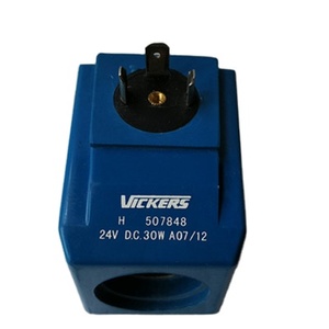 วาล์วควบคุมการไหลของน้ำมันไฮดรอลิกแบบโซลินอยด์ H507848 24VDC 30W สำหรับปั๊ม รถบรรทุก รถเครน รถลากจูง ยี่ห้อ XLF สีฟ้า - Product Image 2