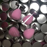 Meilleure vente, éponge de fond de teint en forme de couleur personnalisée, éponges de maquillage de beauté, mélangeur en Latex, éponge de maquillage personnalisée gratuite