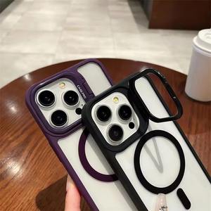 Coque de téléphone en silicone avec lanière magnétique antichoc couleur pure <span class=keywords><strong>Simai</strong></span> pour iPhone 16 Pro Max 15 14 13 12 - Product Image 4