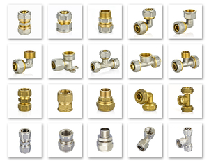 Pn25 đồng thau pex phụ kiện đường ống đồng thau pex nén phụ kiện ống nước pex phụ kiện - Product Image 2