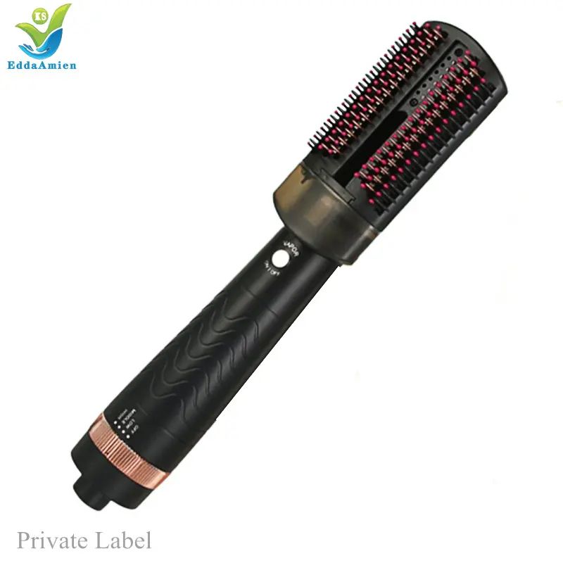 2 IN 1 One Step Hair Dryer Hot Air Brush Hair Straightener Curler Comb Roller Electric Ion Blow Dryer Brush