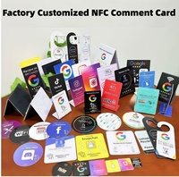 Support en acrylique pour carte de commentaires Google NFC – Tap to Review – Porte-cartes transparent givré avec fente – Vente en gros pour restaurants, cafés, hôtels, bars, salons