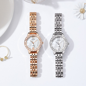 Affordable Luxury Mother of <b>Pearl</b> Dial Starry Sky Quartz Steel Strap Waterproof <b>Watch</b> - Product Image 3